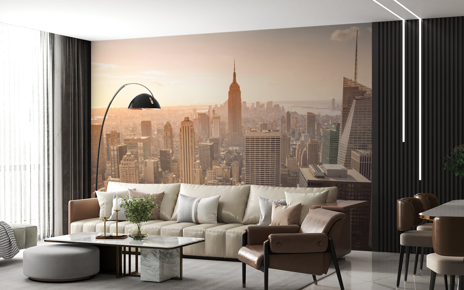 Фотошпалери Світанок над Нью-Йорком