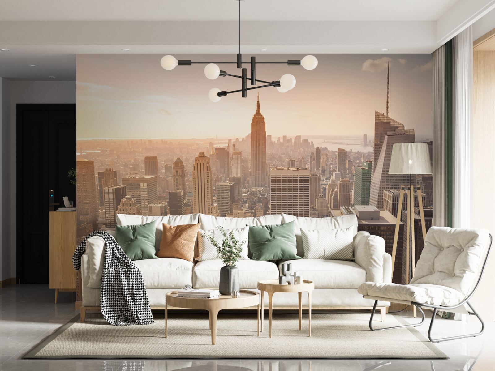 Фотошпалери Світанок над Нью-Йорком