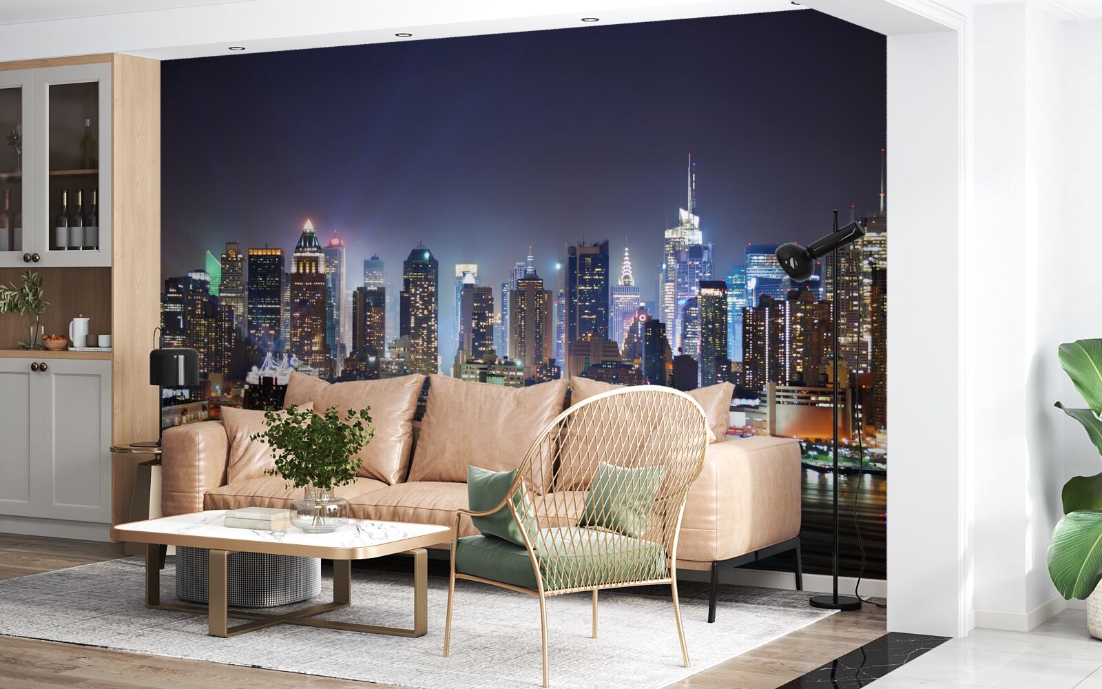 Фотошпалери хмарочоси великого міста вночі