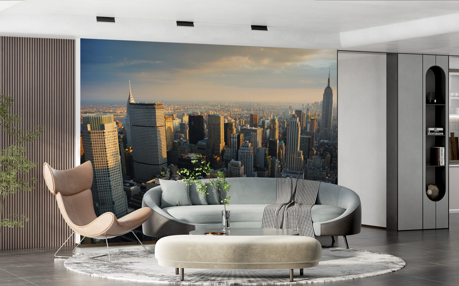 Фотошпалери хмарочоси нью-йорка в момент народження дня