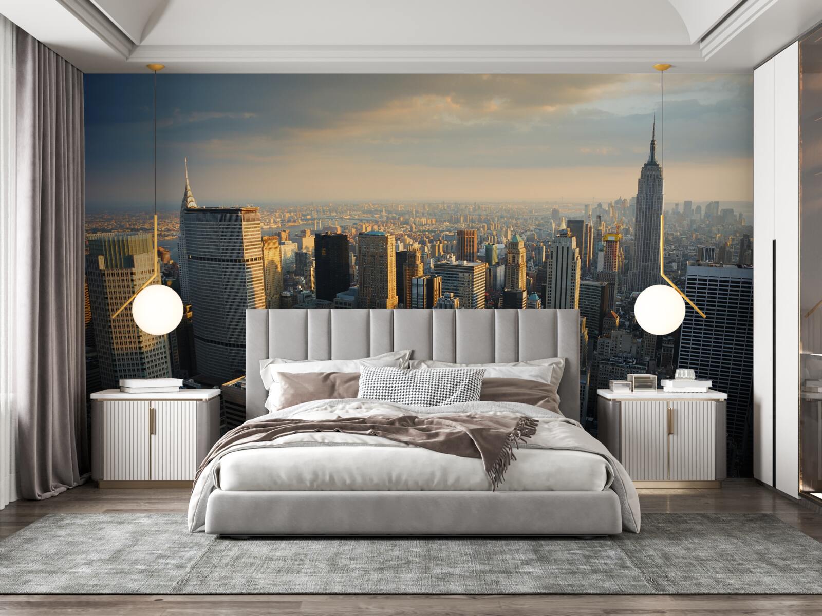 Фотошпалери хмарочоси нью-йорка в момент народження дня