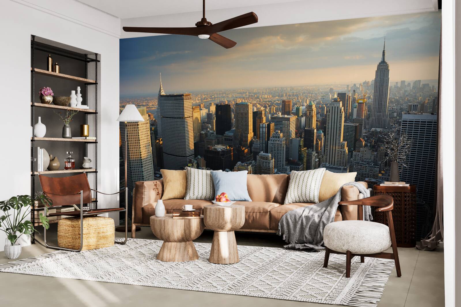 Фотошпалери хмарочоси нью-йорка в момент народження дня