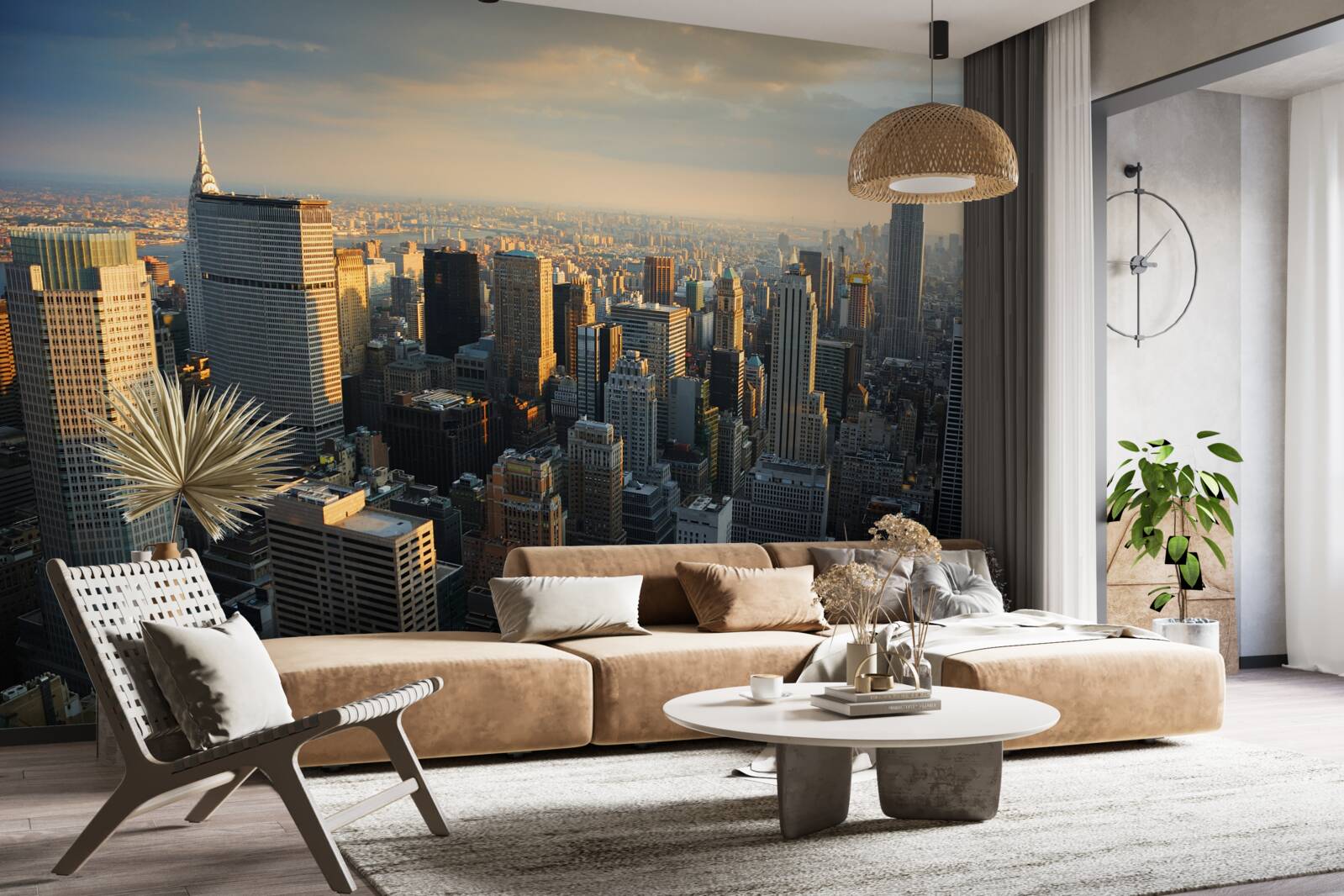 Фотошпалери хмарочоси нью-йорка в момент народження дня