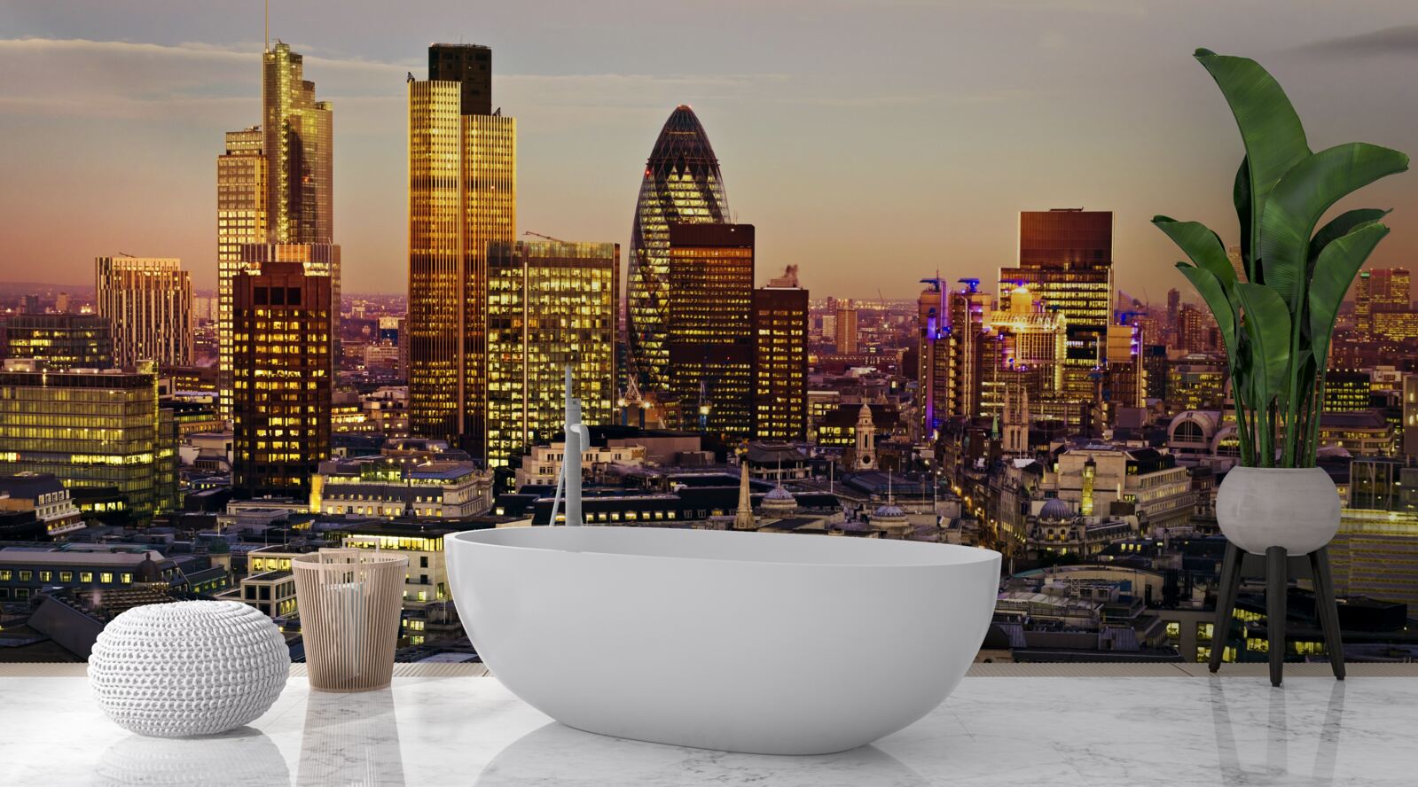 Фотошпалери Вогні золотого Лондона