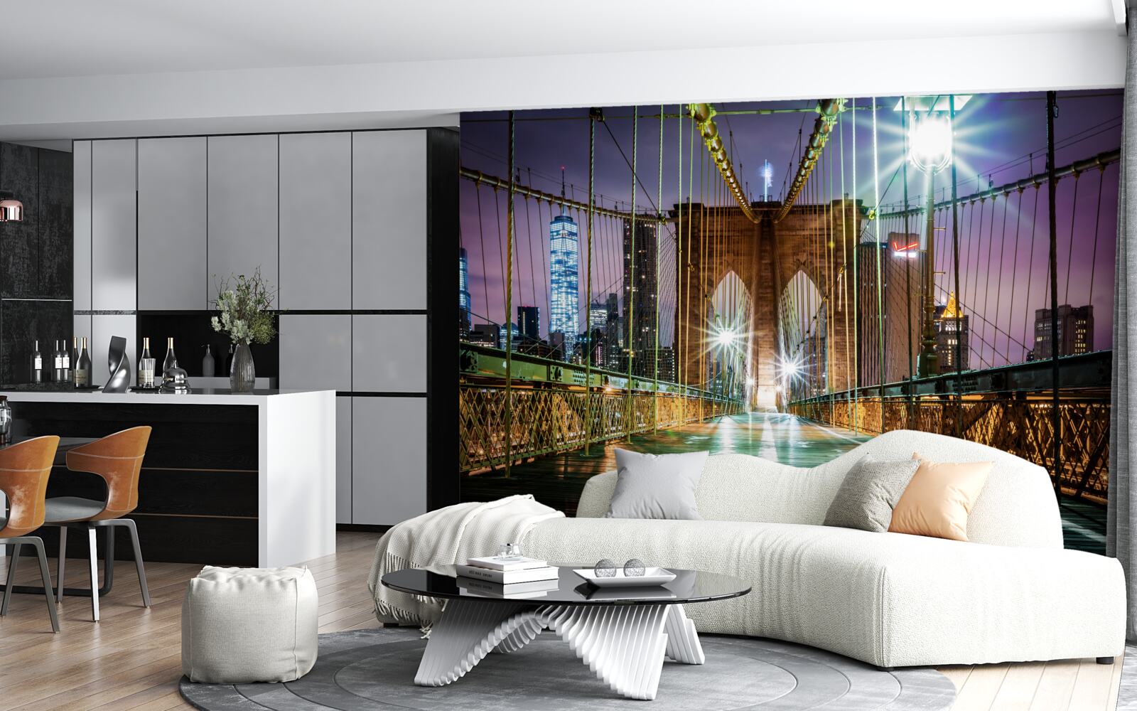 Фотошпалери Бруклінський міст для пішоходів