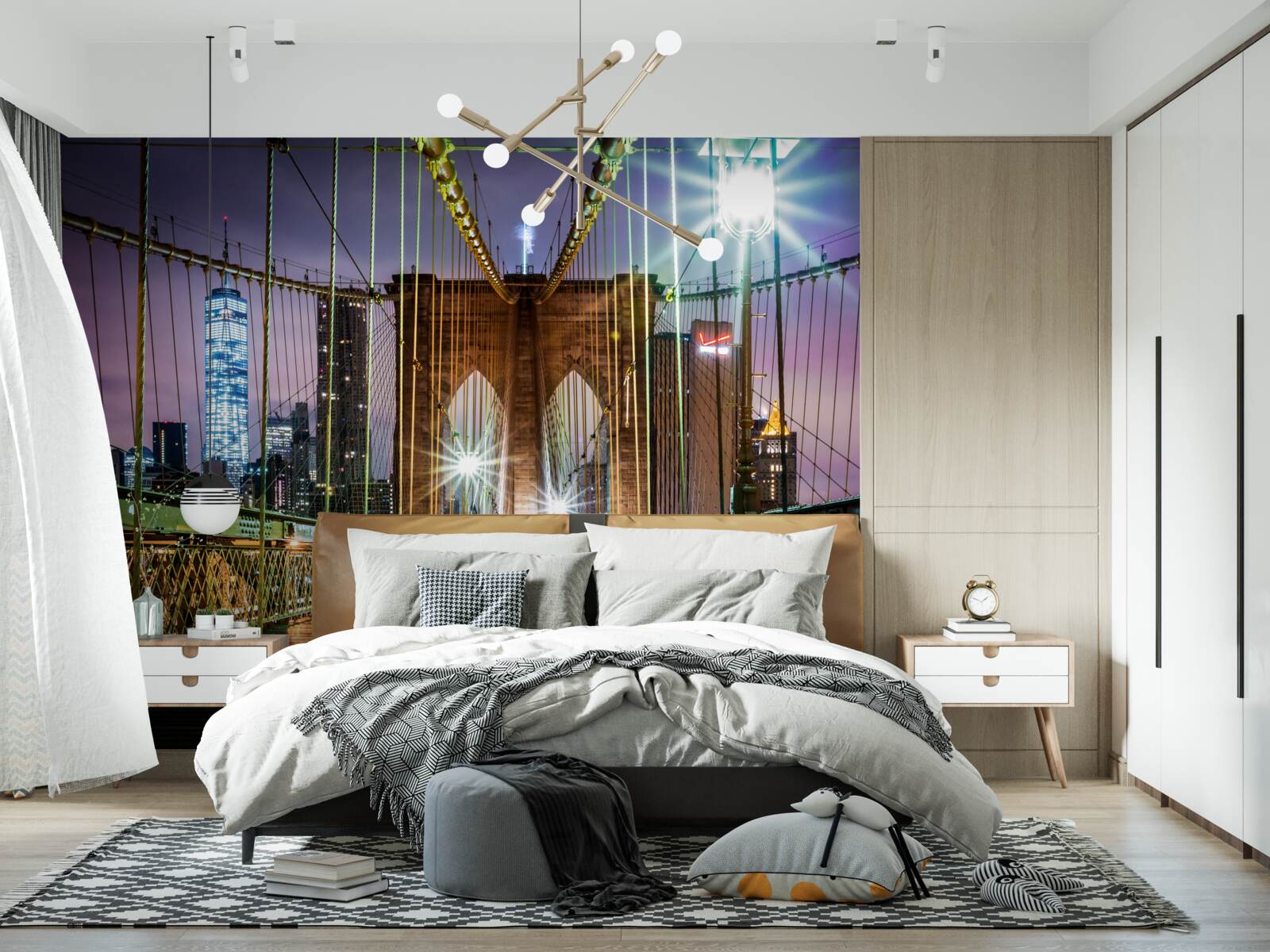 Фотошпалери Бруклінський міст для пішоходів