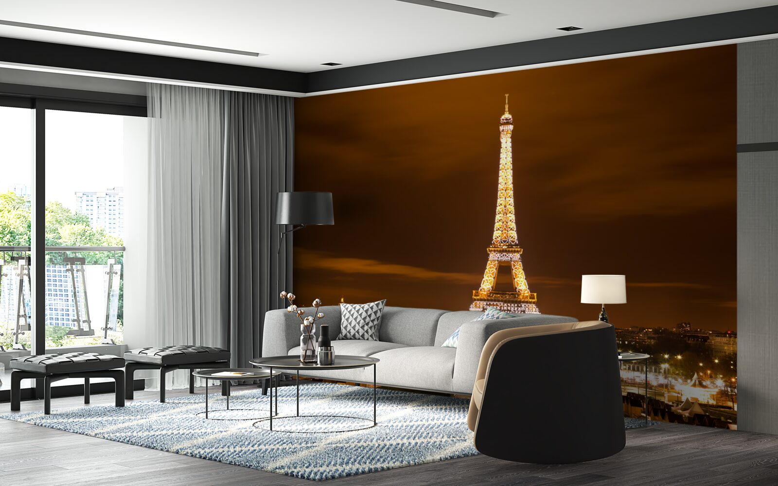 Фотошпалери душа нічного Парижа