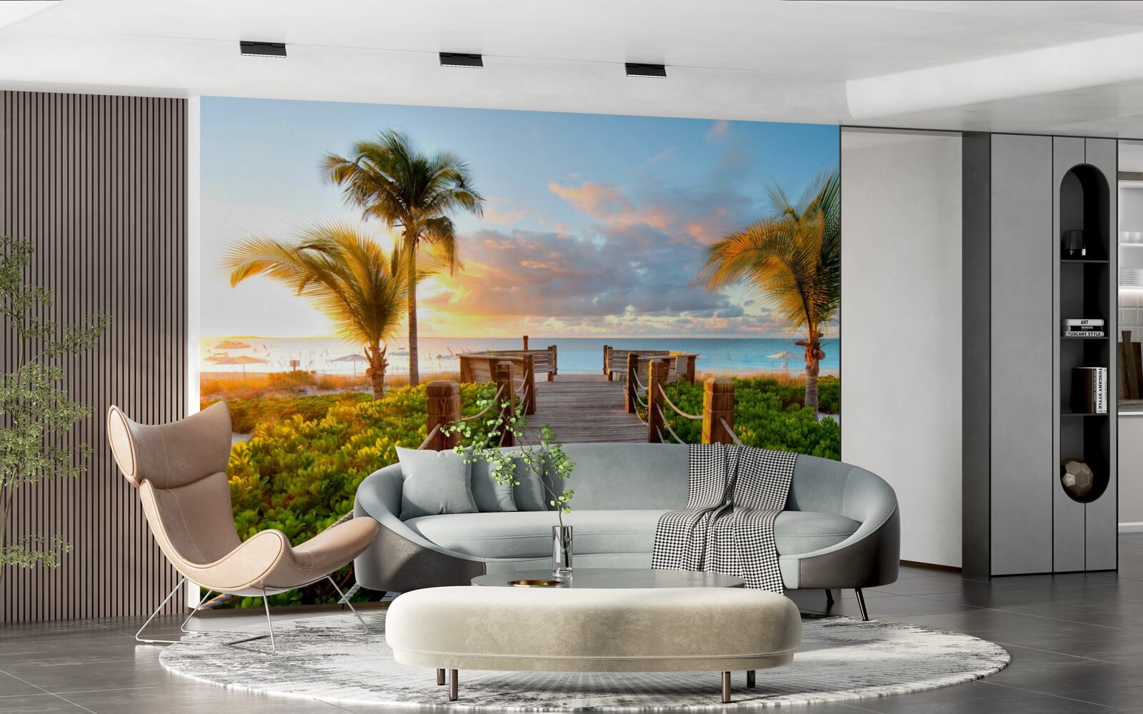 Фотошпалери маршрут до тропічного узбережжя