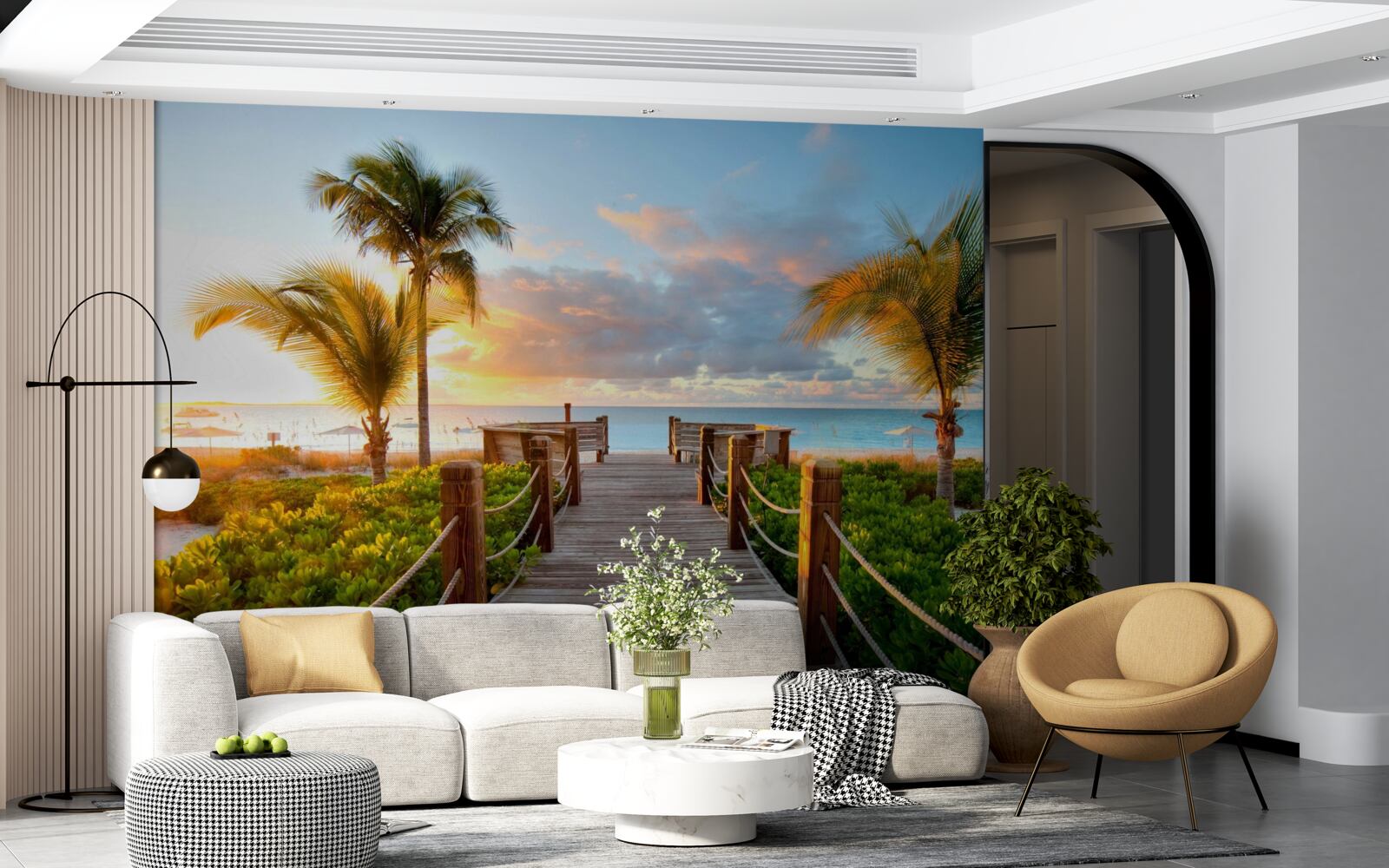 Фотошпалери маршрут до тропічного узбережжя