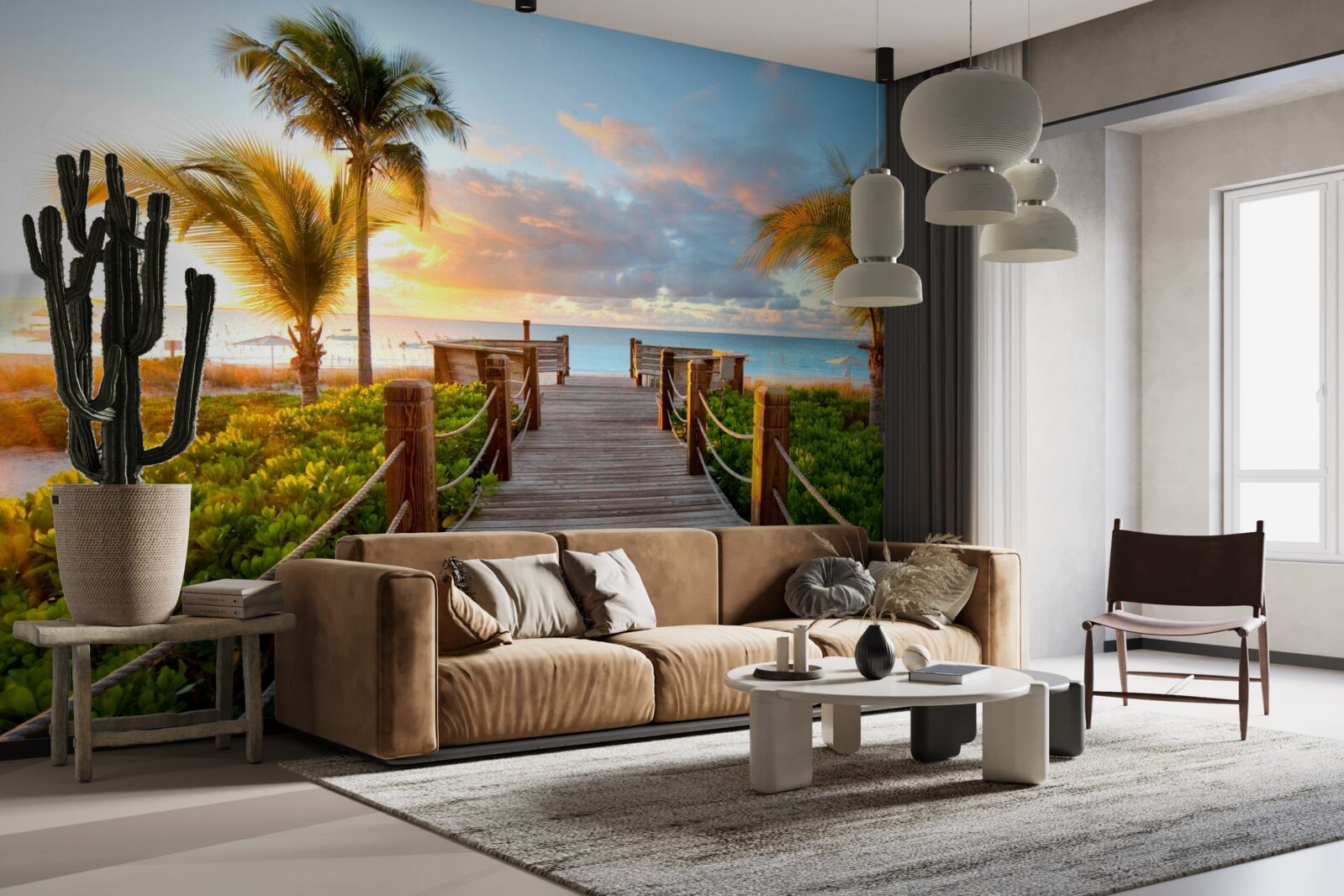 Фотошпалери маршрут до тропічного узбережжя