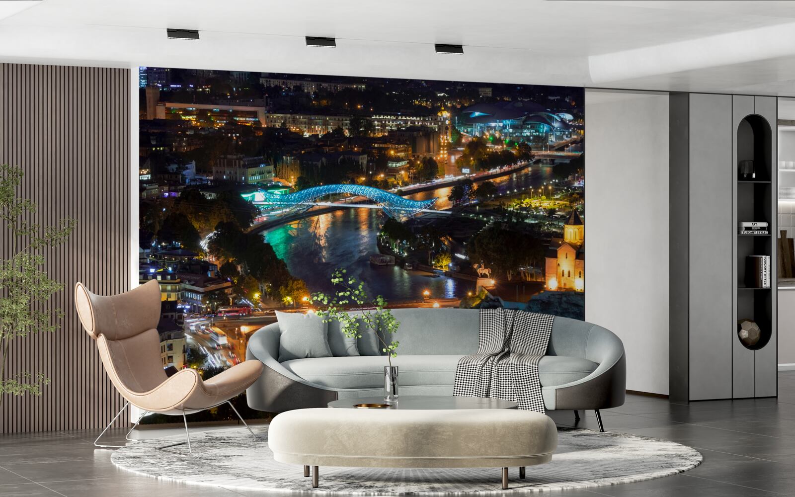 Фотошпалери сучасний тбілісі ввечері