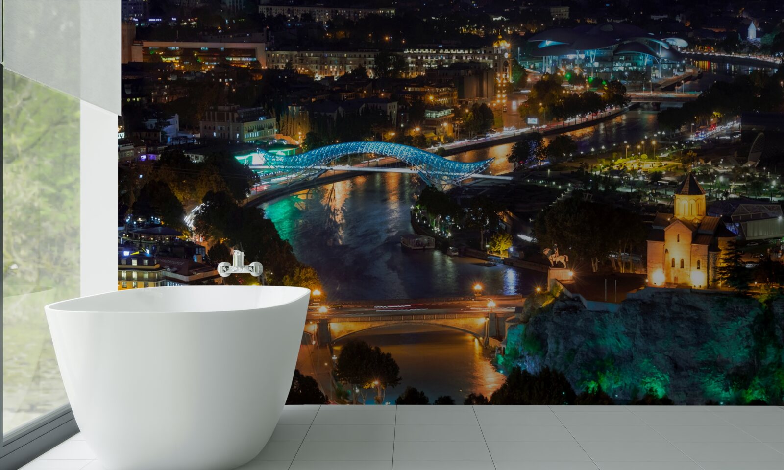 Фотошпалери сучасний тбілісі ввечері