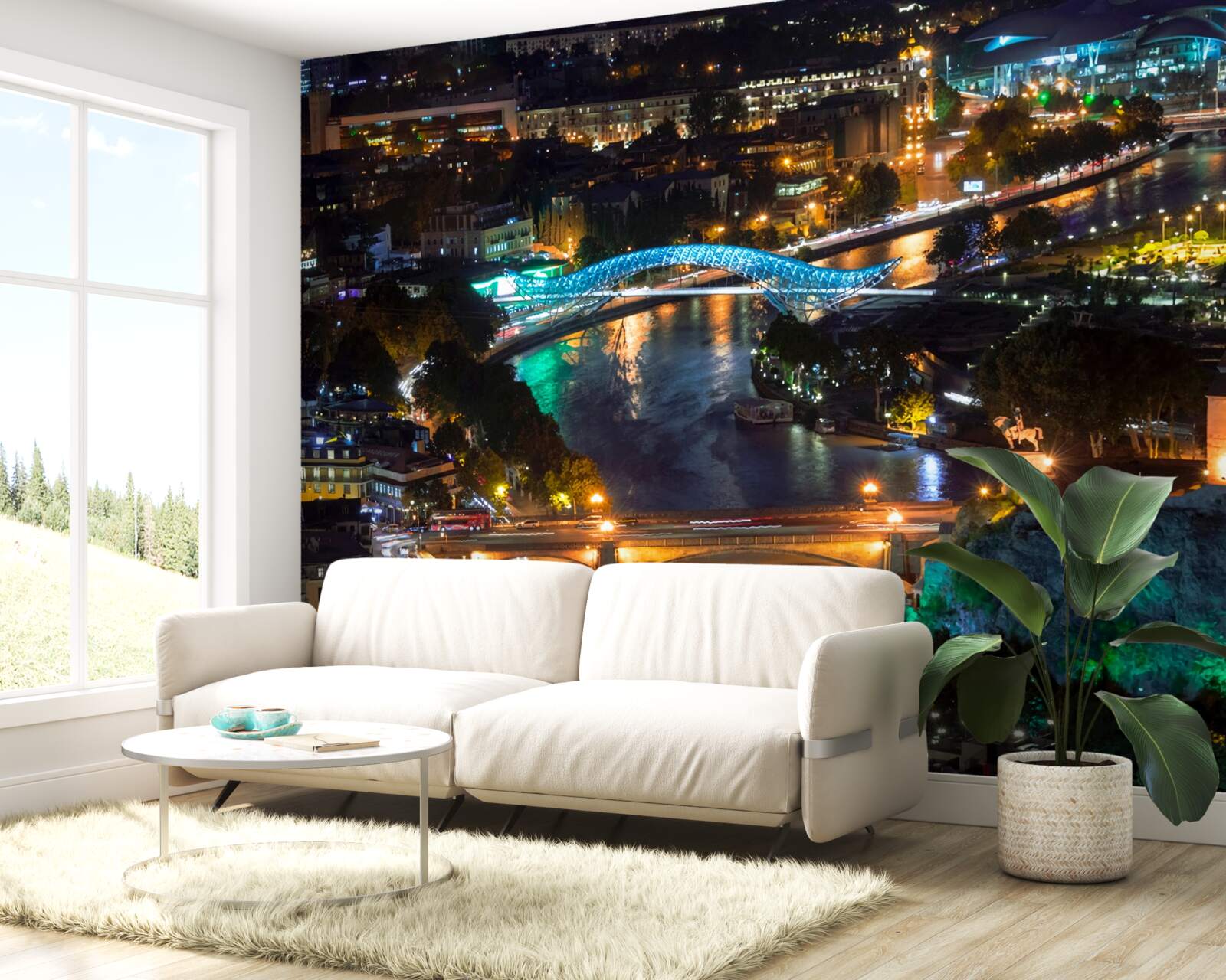 Фотошпалери сучасний тбілісі ввечері