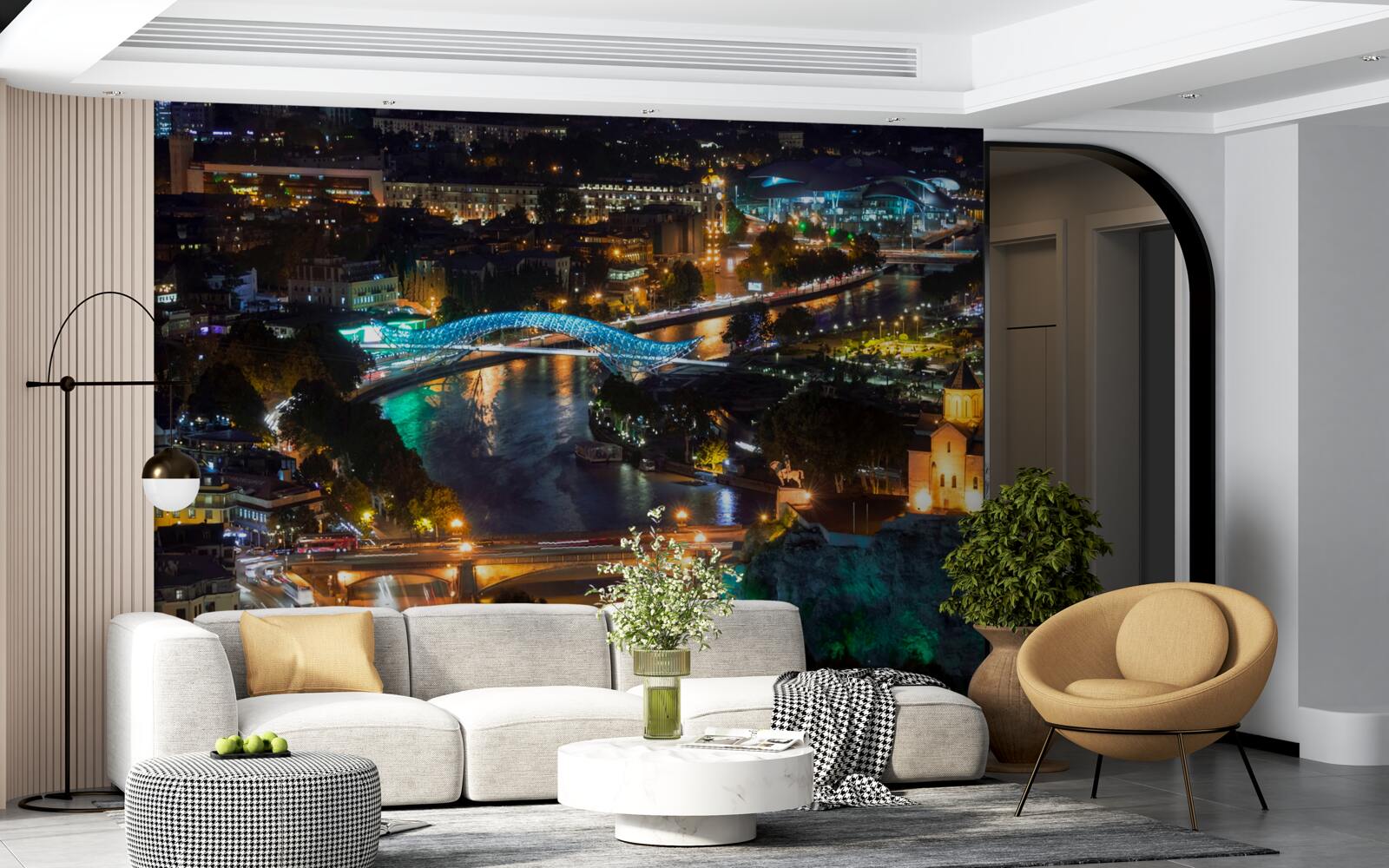 Фотошпалери сучасний тбілісі ввечері