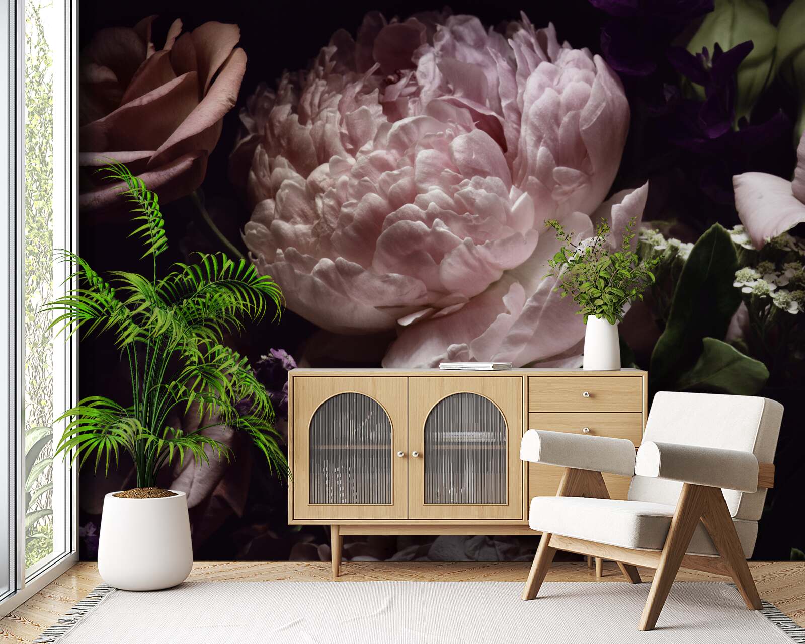 Фотошпалери набір троянд в стилі ретро