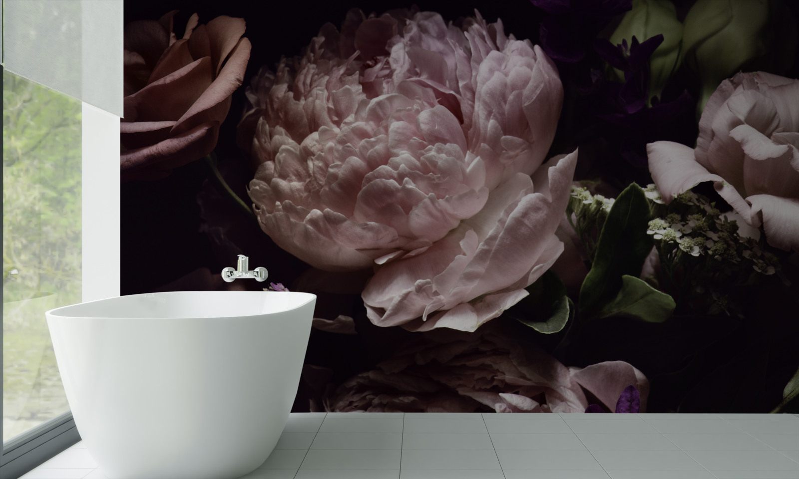 Фотошпалери набір троянд в стилі ретро