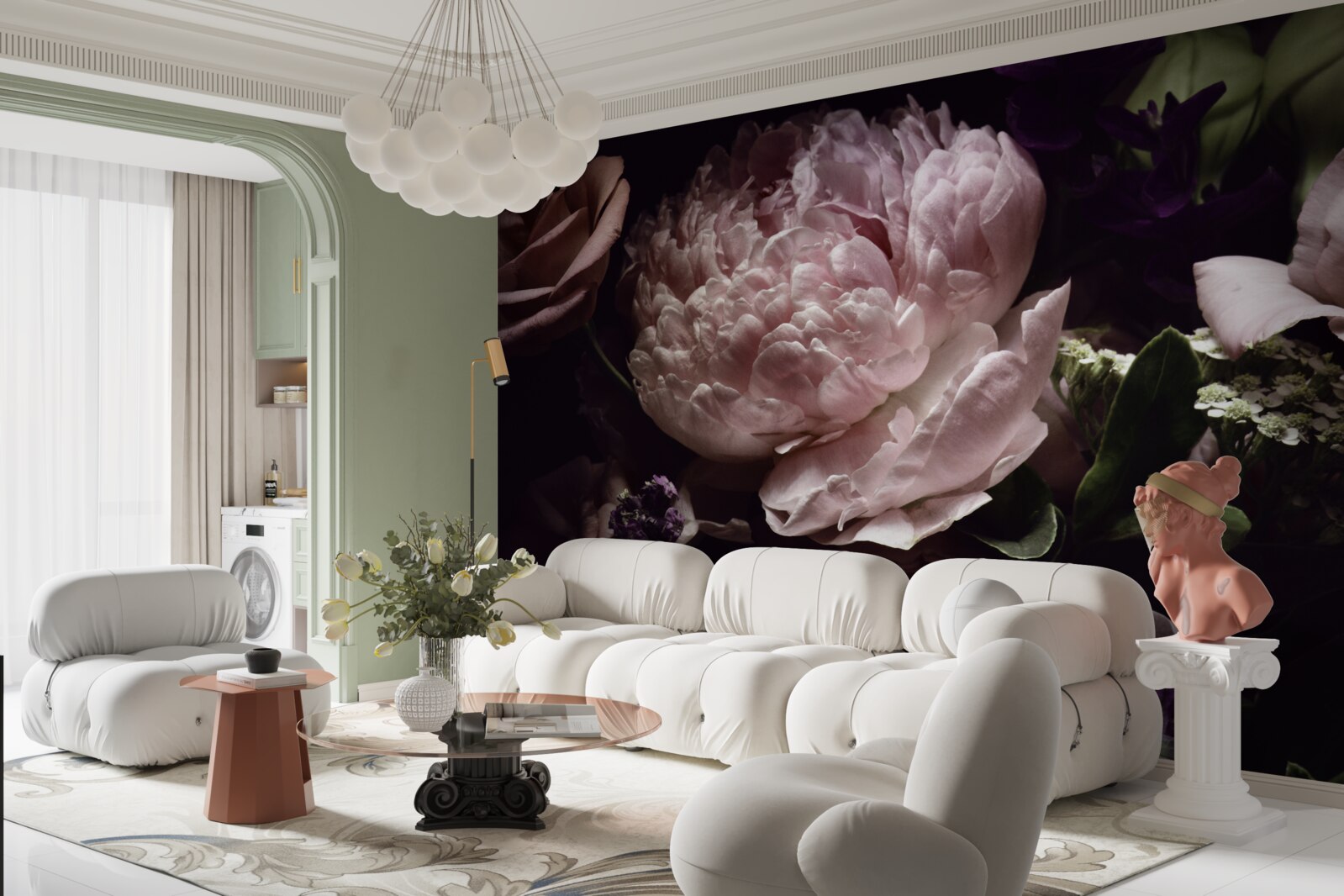 Фотошпалери набір троянд в стилі ретро