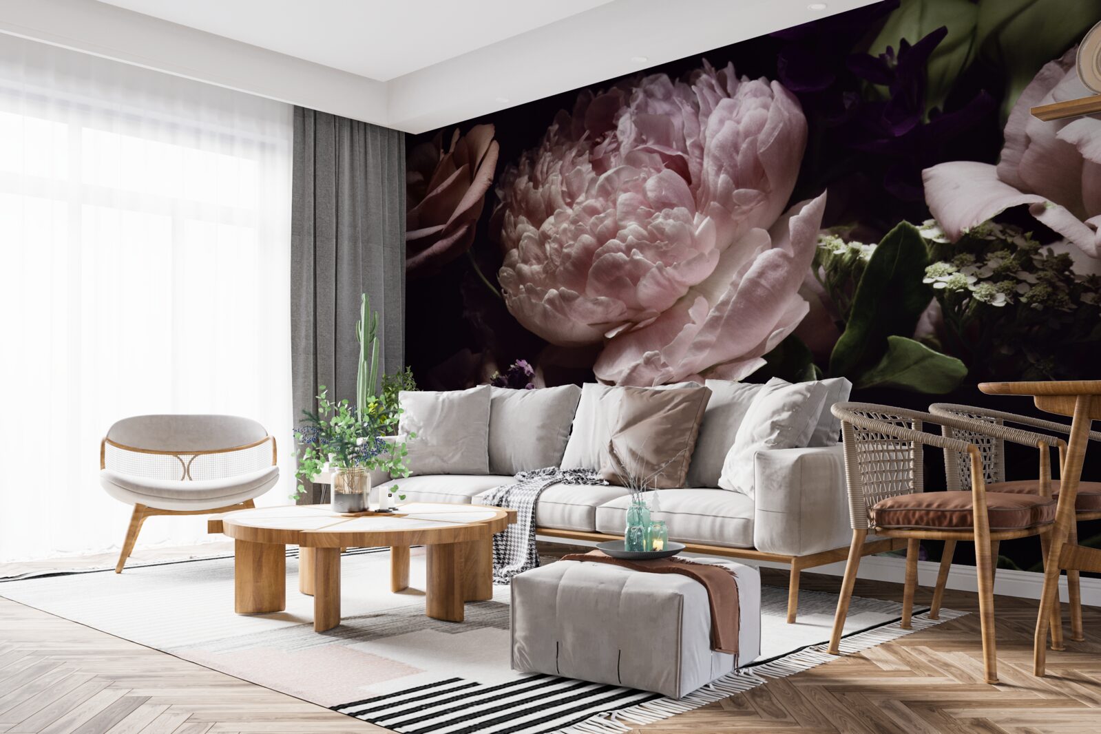 Фотошпалери набір троянд в стилі ретро