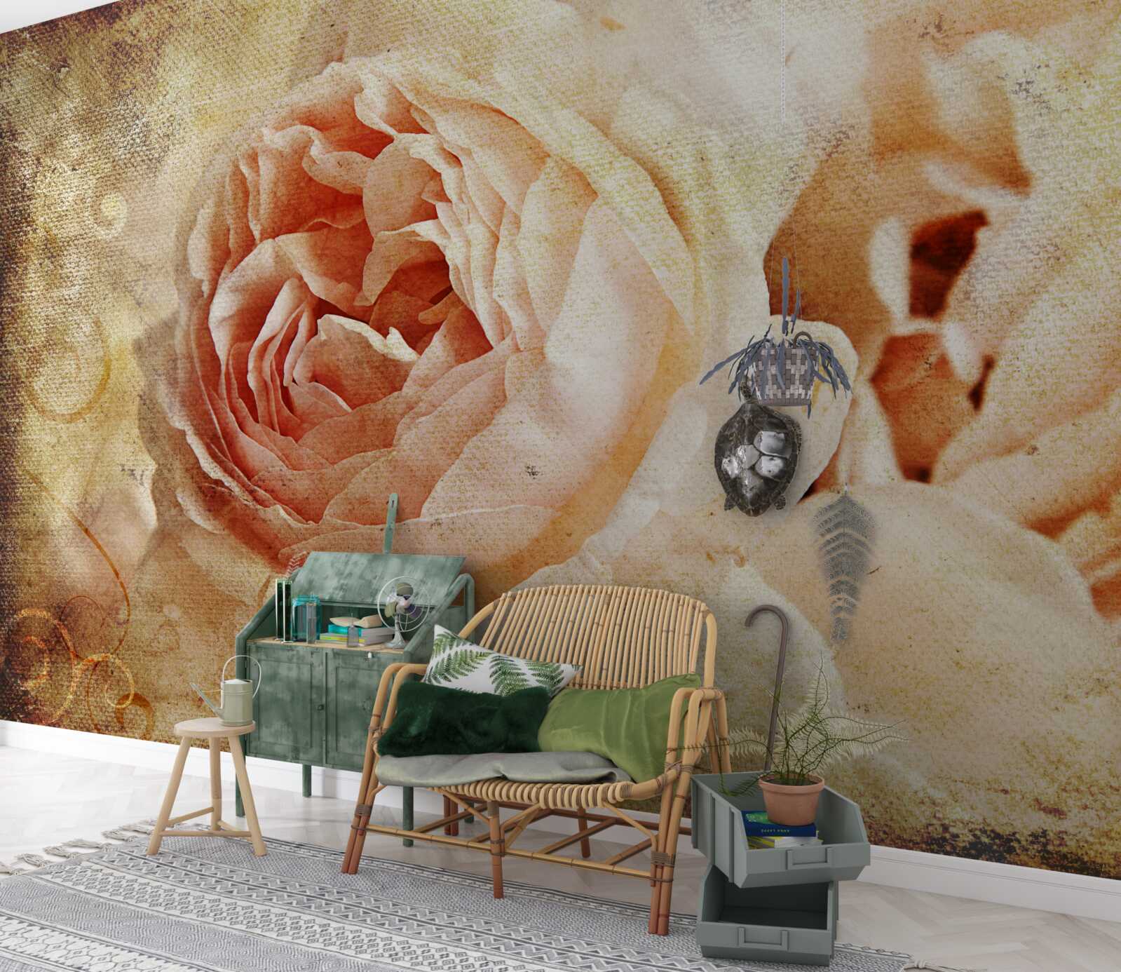 Фотошпалери вінтажні троянди