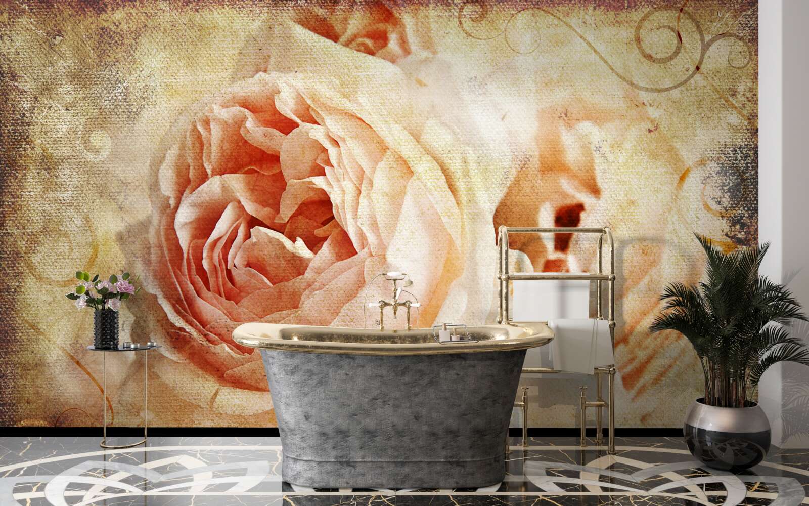 Фотошпалери вінтажні троянди