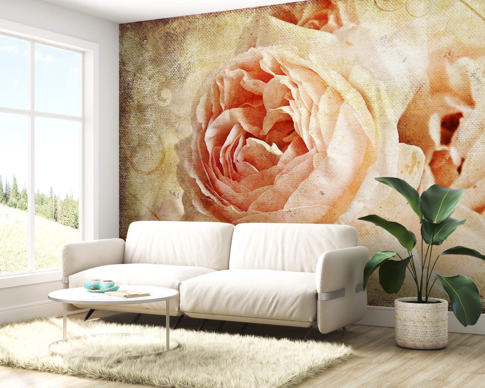 Фотошпалери вінтажні троянди