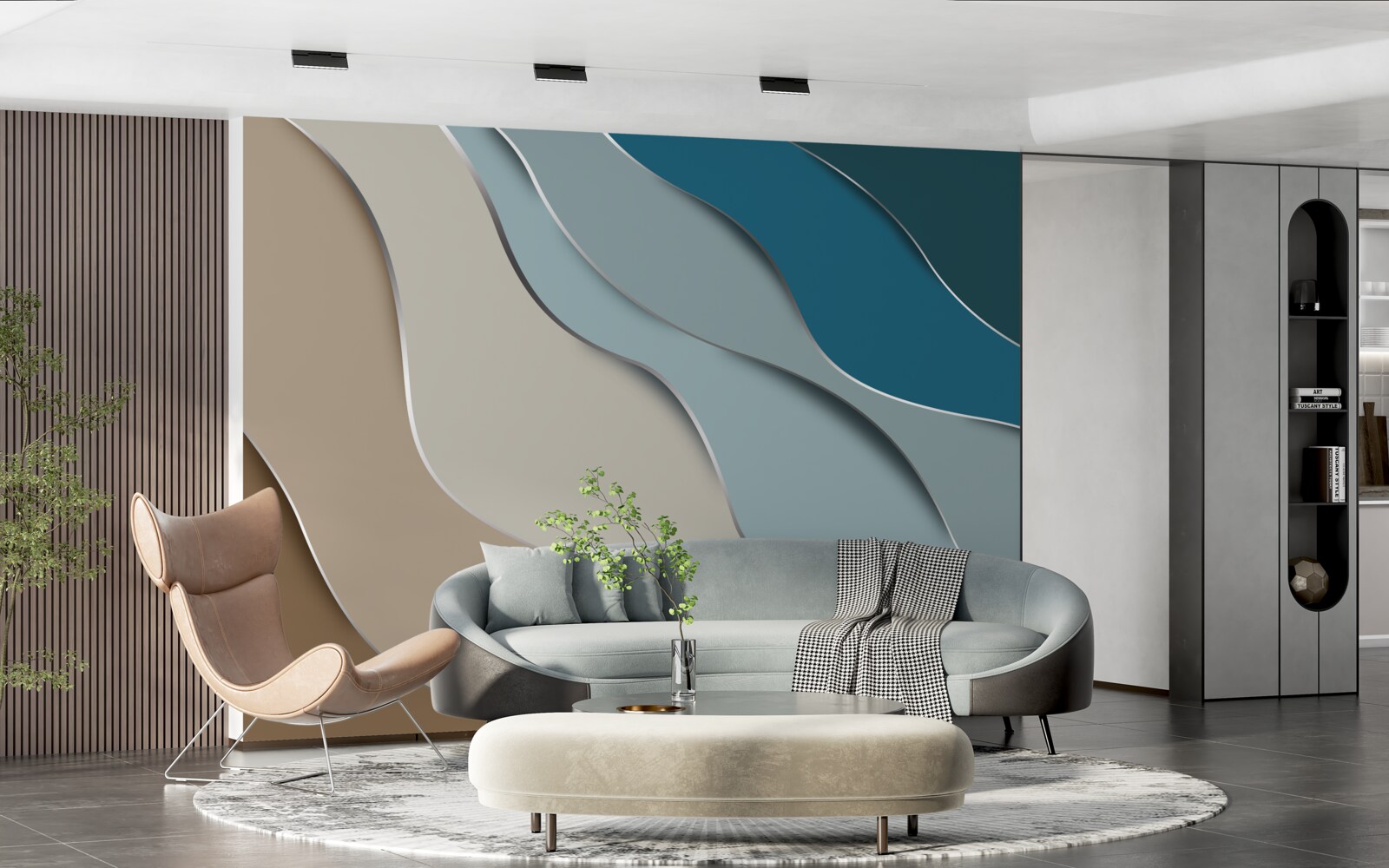 Фотошпалери пастельні кольори морського узбережжя