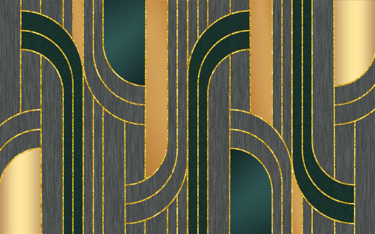 Фотошпалери темні лінії, що постійно і плавно переходять одна в одну