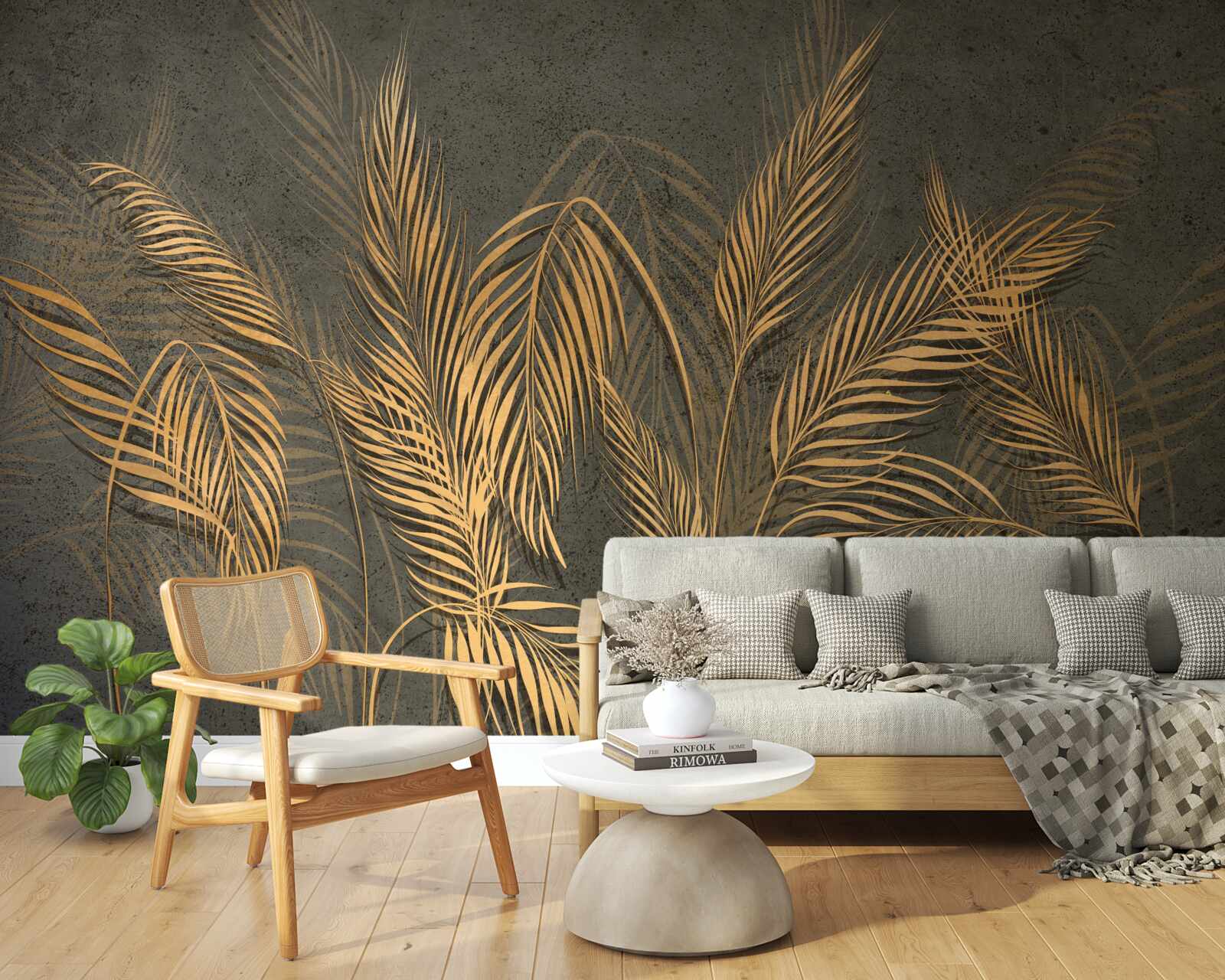 Фотошпалери просяне колосся в золотистому світлі