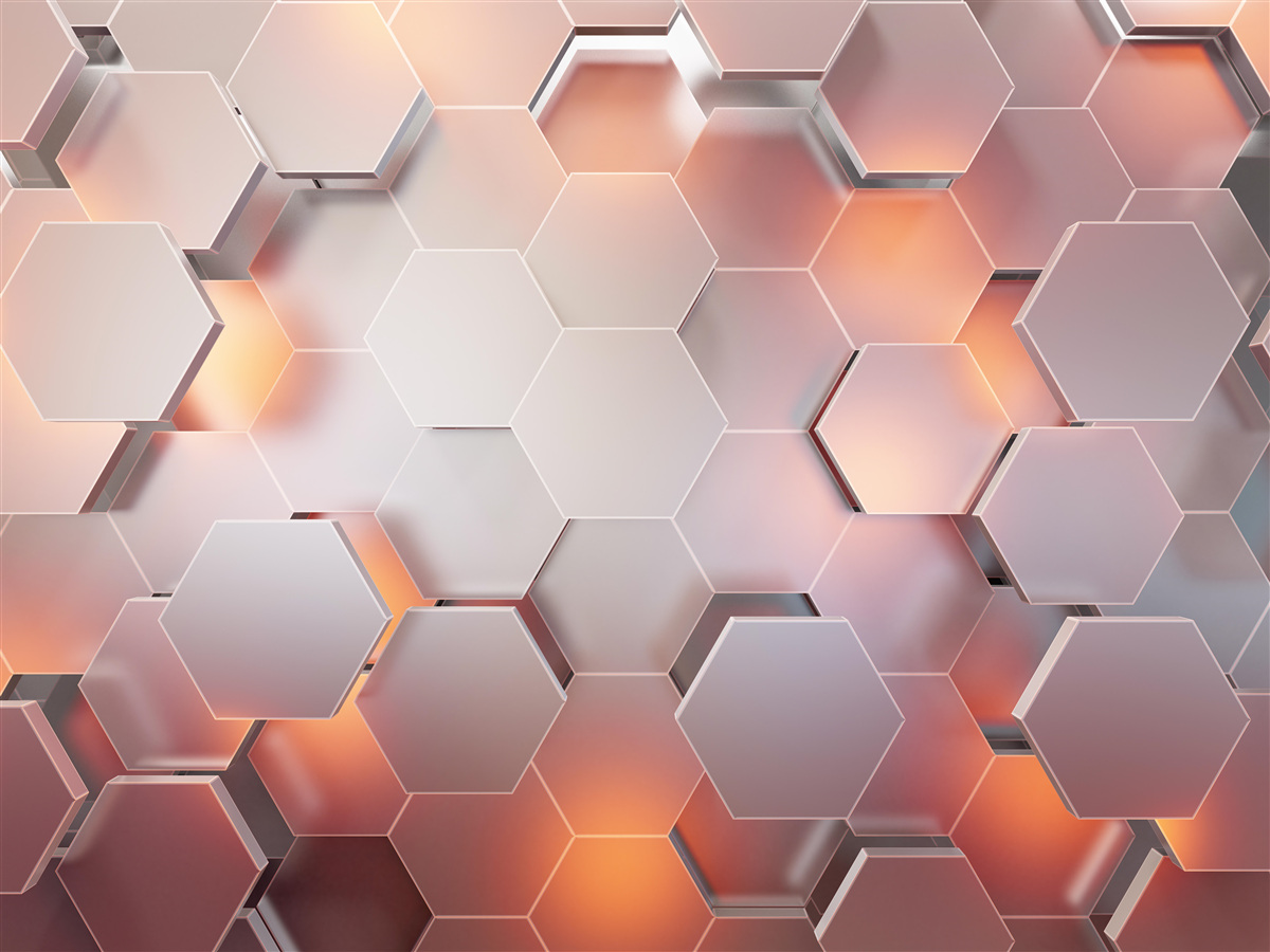 Фотошпалери об'ємні шестикутники