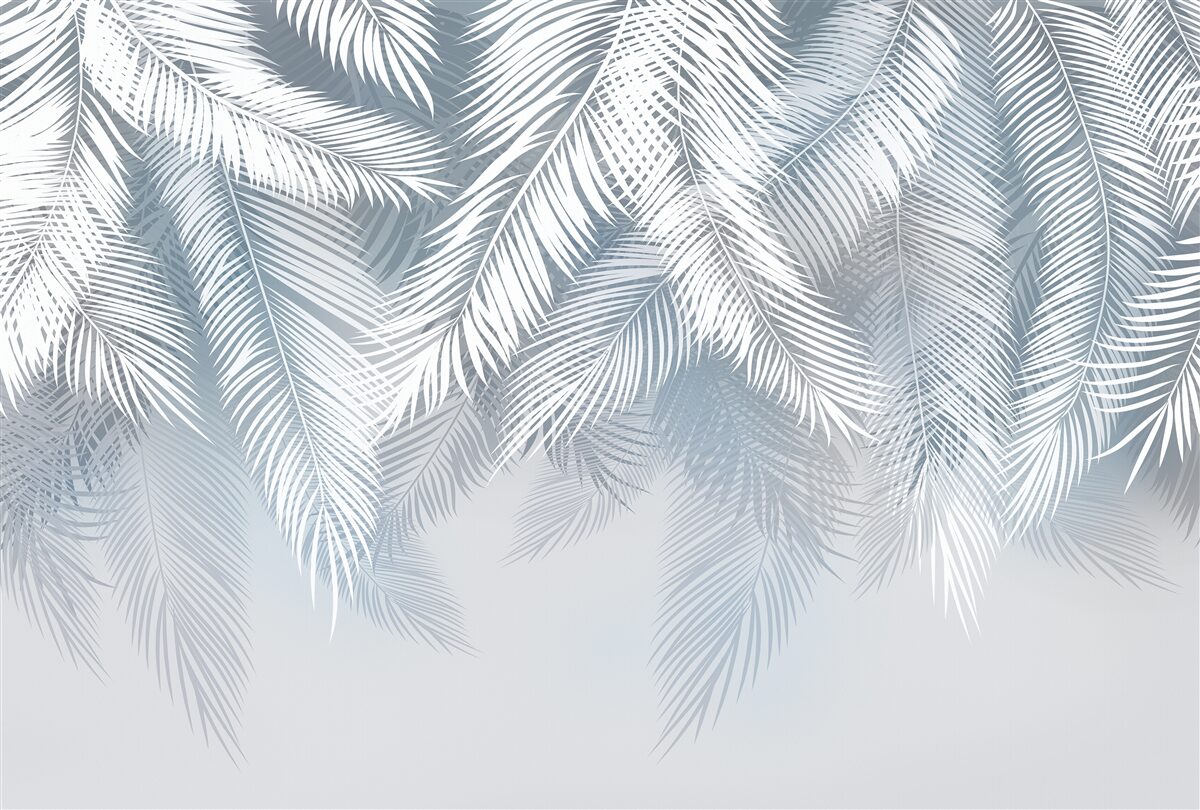 Фотошпалери пір'ясте листя, що звисає