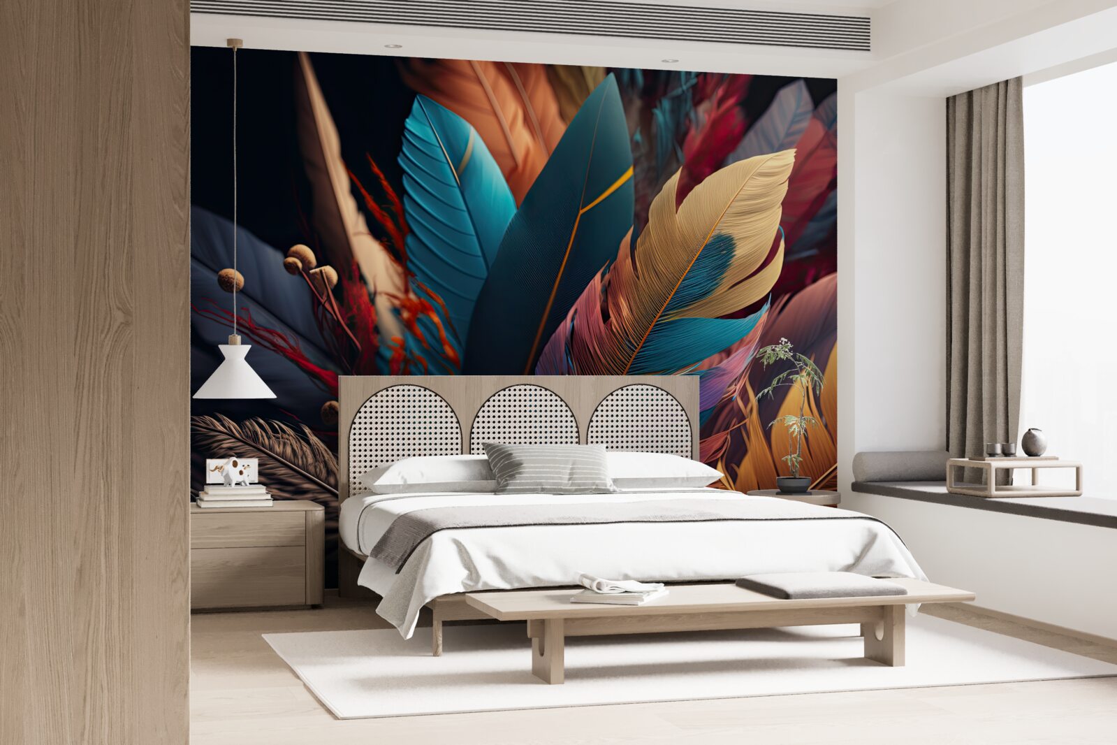 Фотошпалери екстравагантне абстрактне оперення