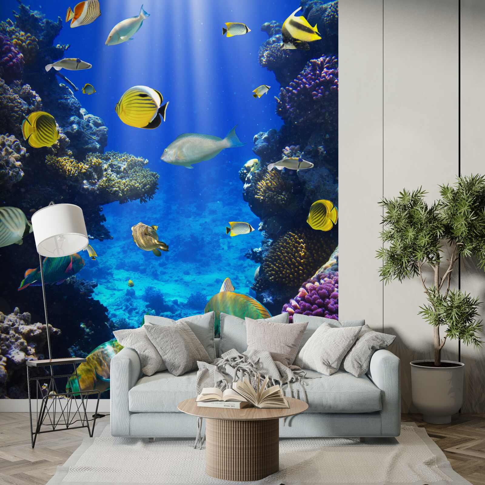 Фотошпалери риба в коралових рифах океану