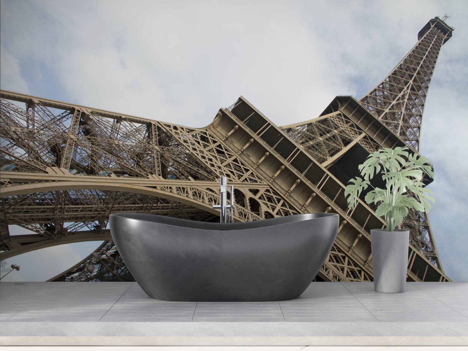 Фотошпалери дивлячись на Ейфелеву вежу