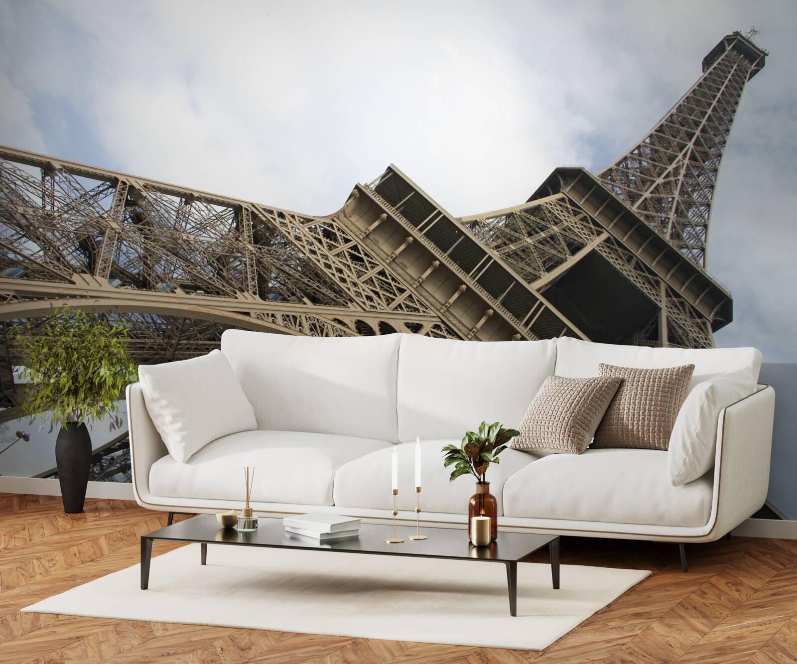 Фотошпалери дивлячись на Ейфелеву вежу