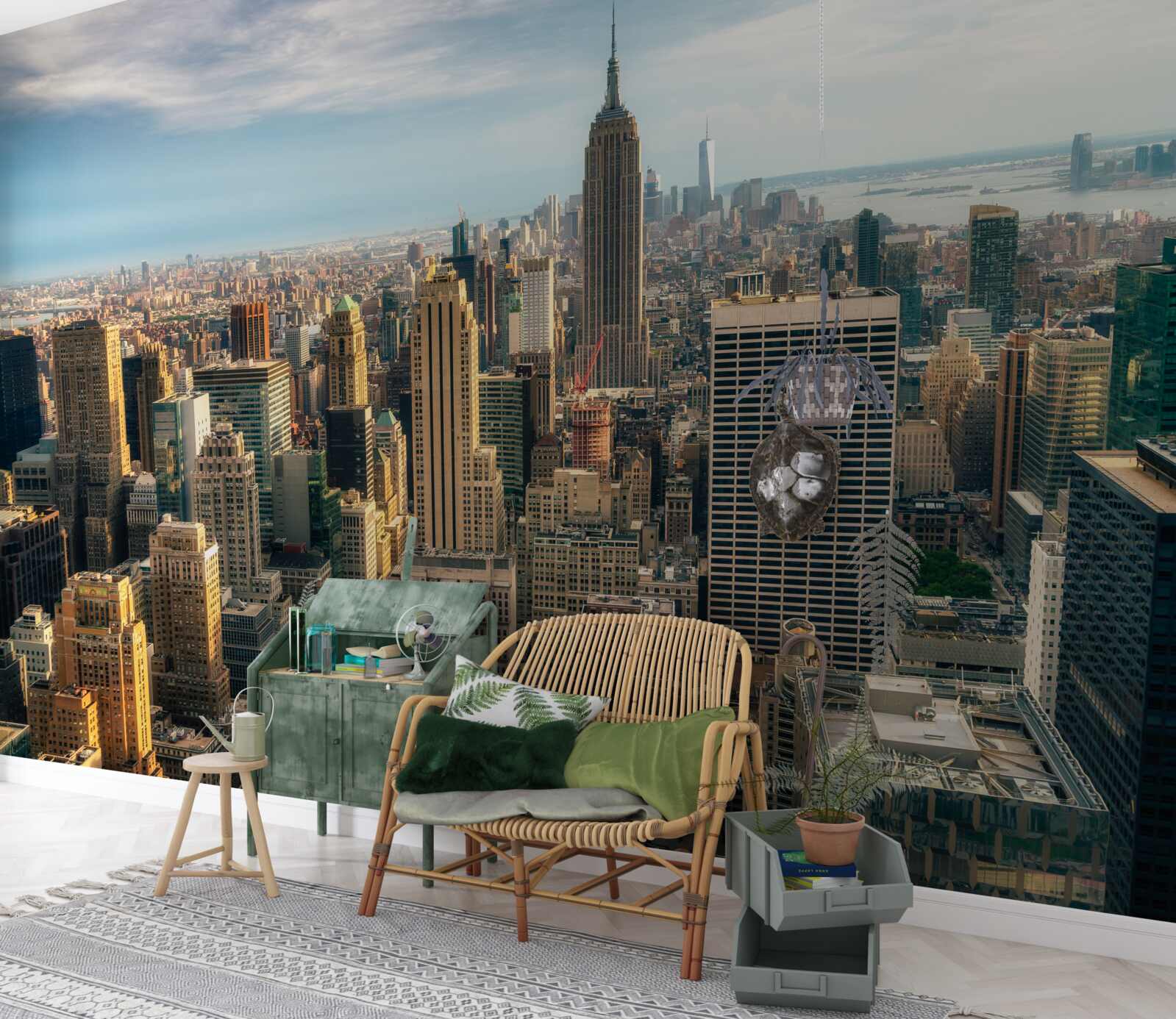 Фотошпалери Будівництво Empire State у розпалі