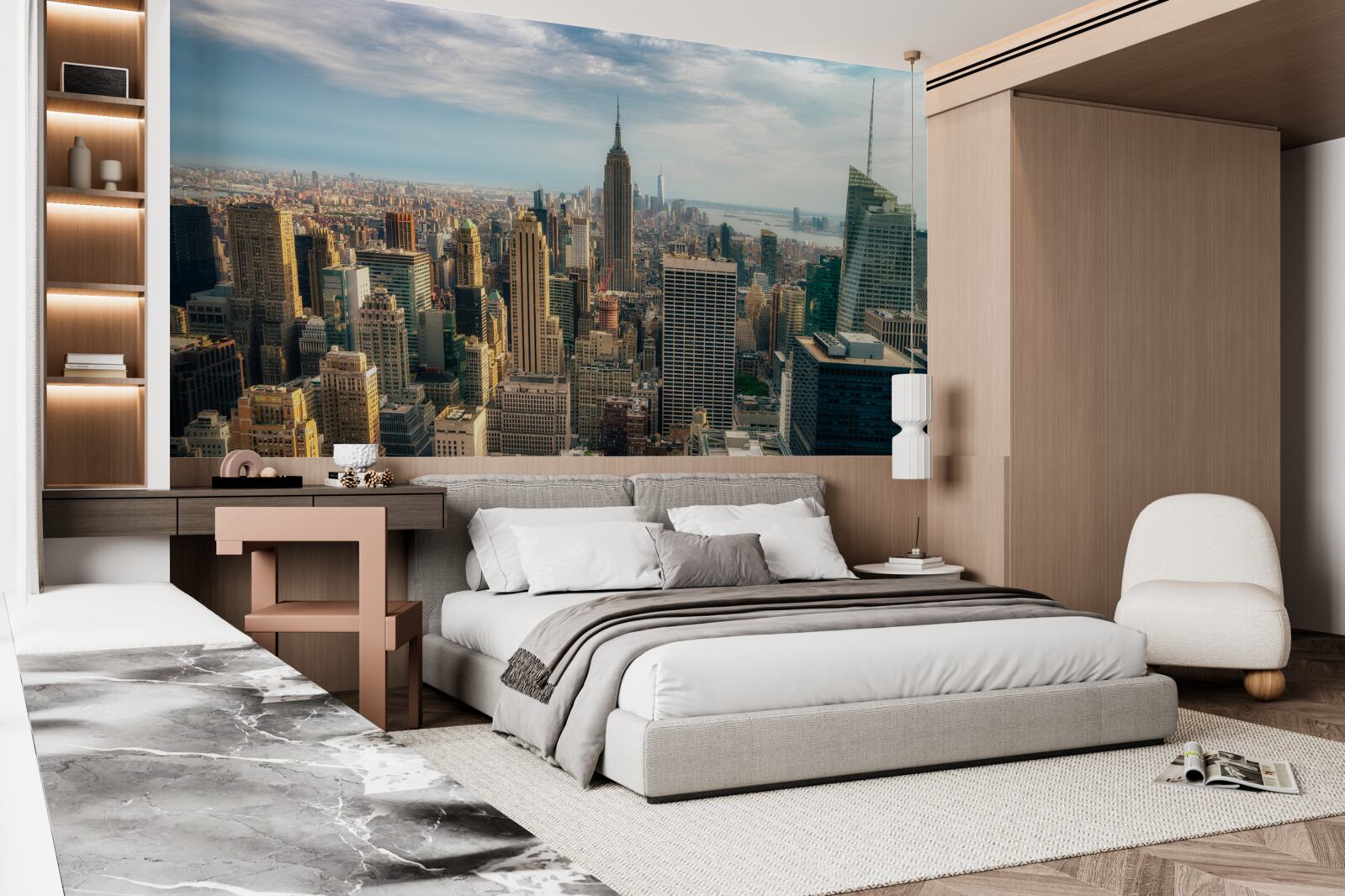 Фотошпалери Будівництво Empire State у розпалі