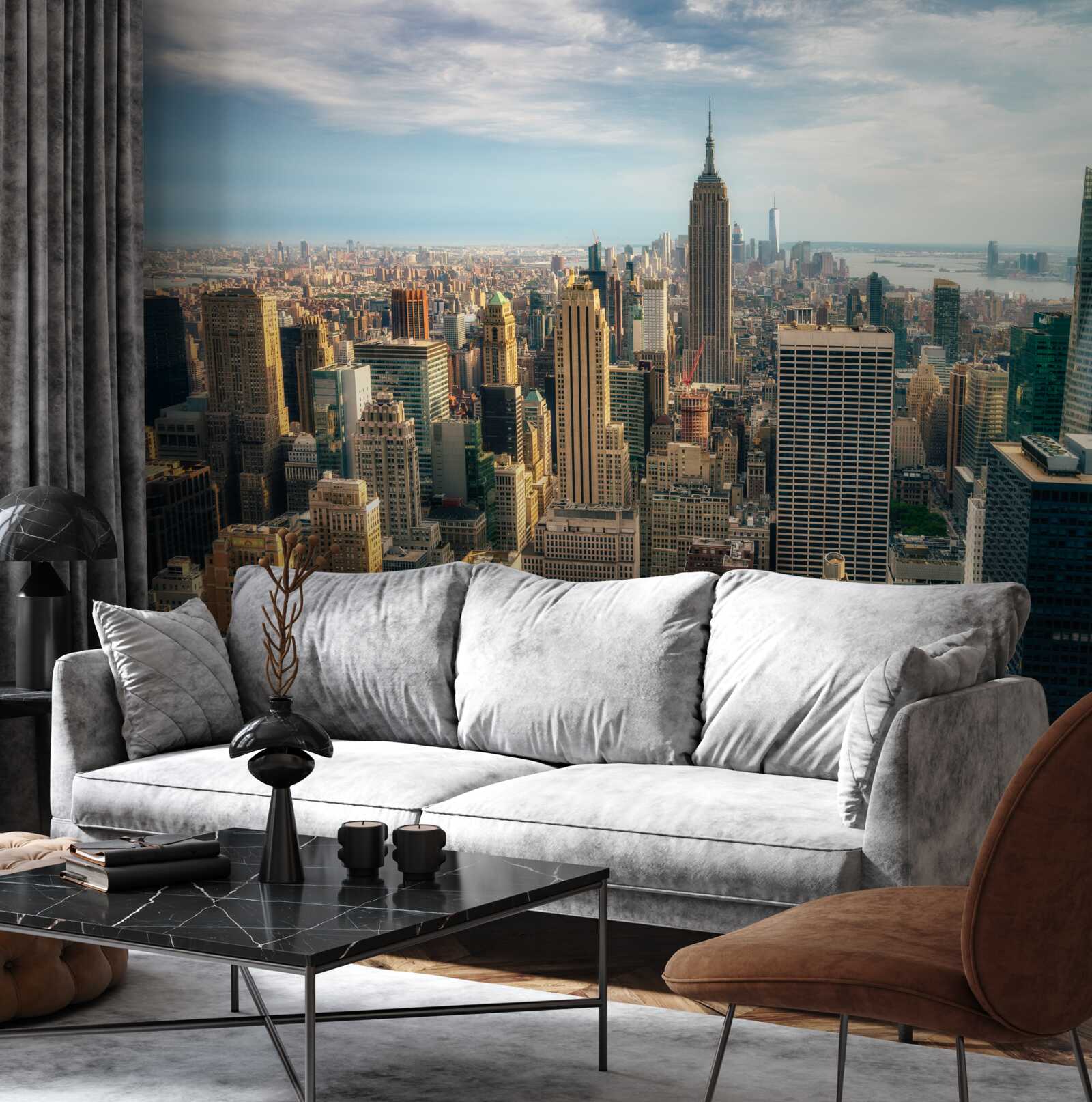 Фотошпалери Будівництво Empire State у розпалі