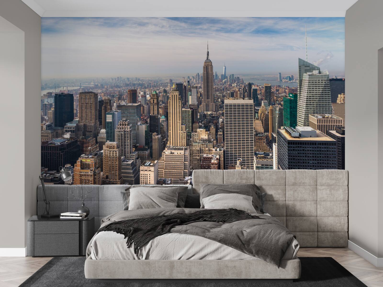 Фотошпалери вид на манхеттен з висоти пташиного польоту