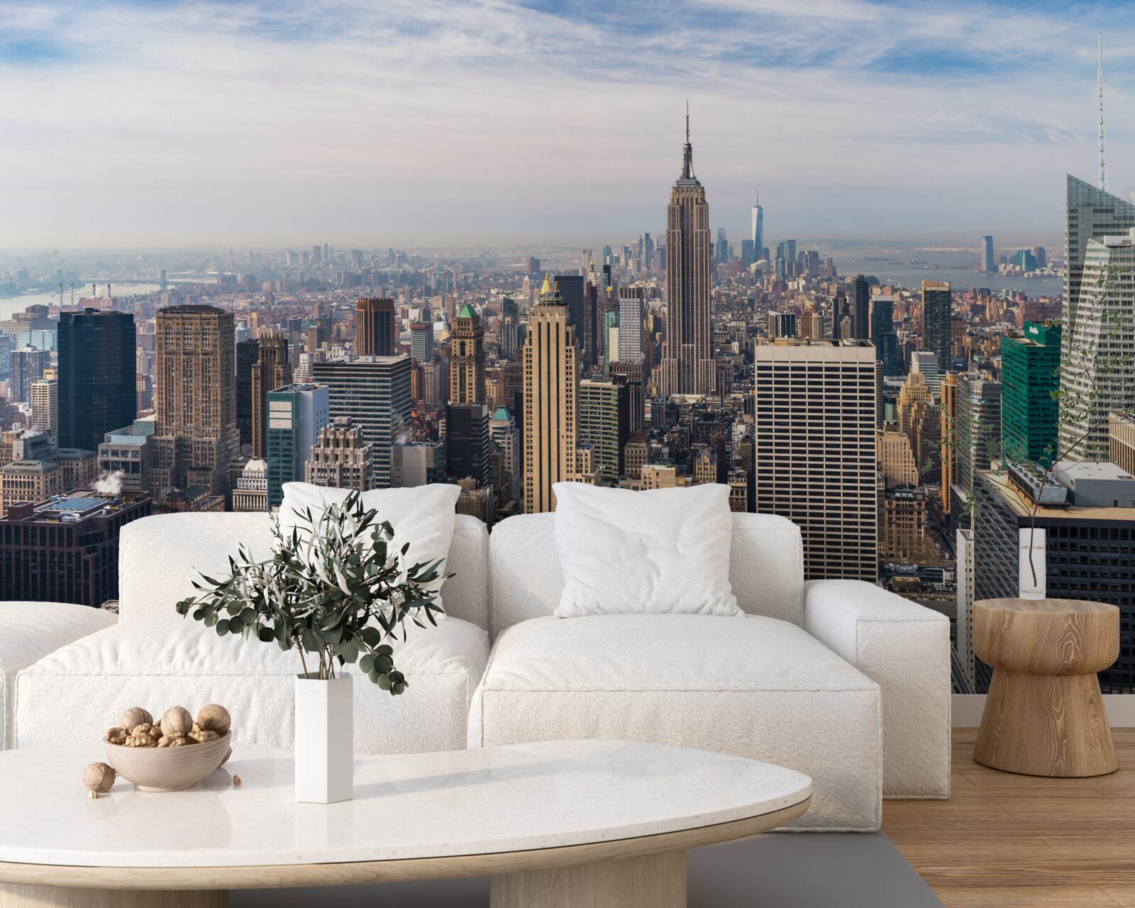 Фотошпалери вид на манхеттен з висоти пташиного польоту