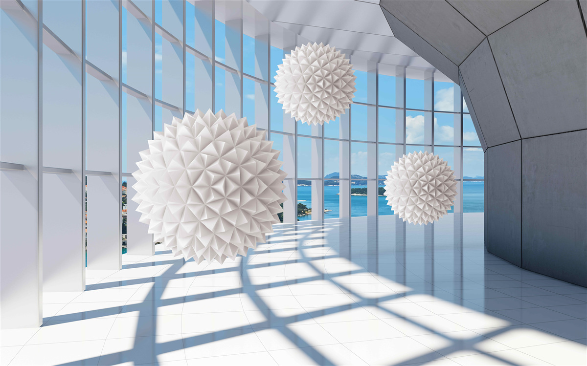 Фотошпалери кульки голок у зоровому каналі