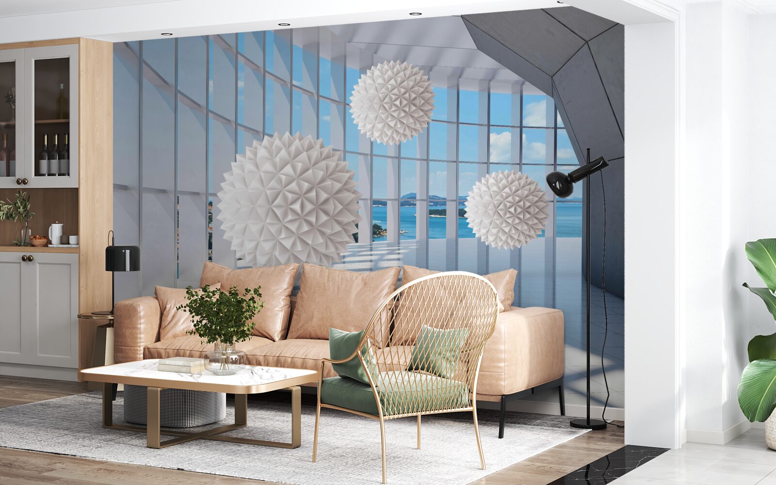 Фотошпалери кульки голок у зоровому каналі