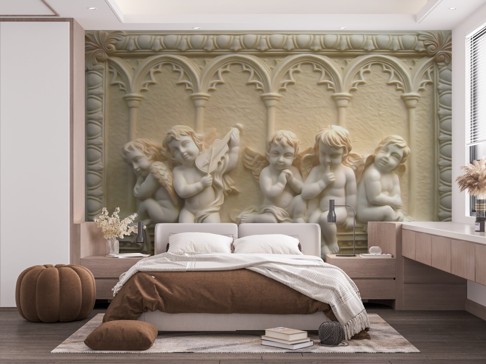 Фотошпалери серафим відпочиває на веранді