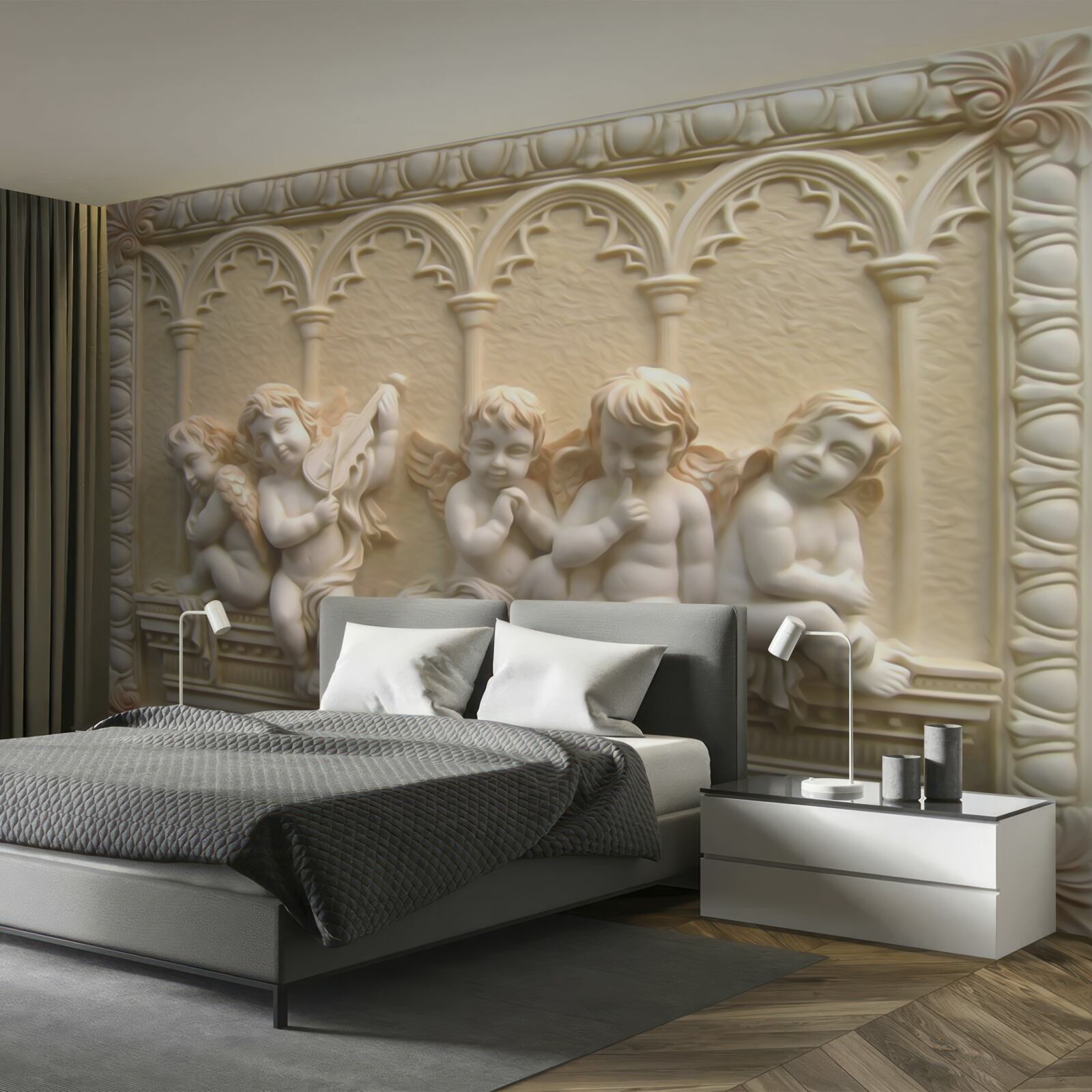 Фотошпалери серафим відпочиває на веранді