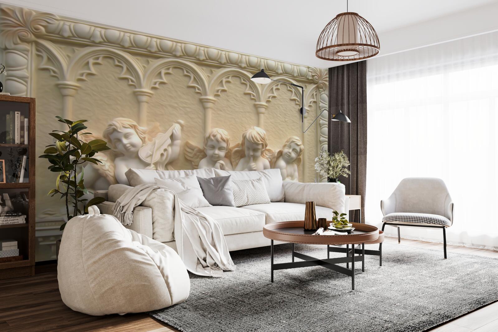 Фотошпалери серафим відпочиває на веранді