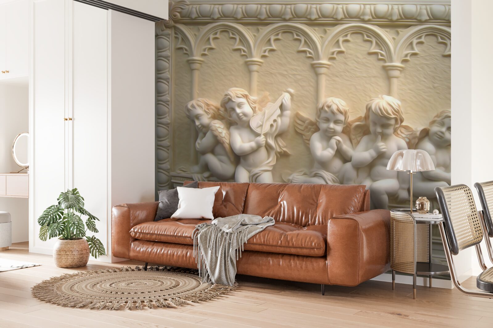 Фотошпалери серафим відпочиває на веранді