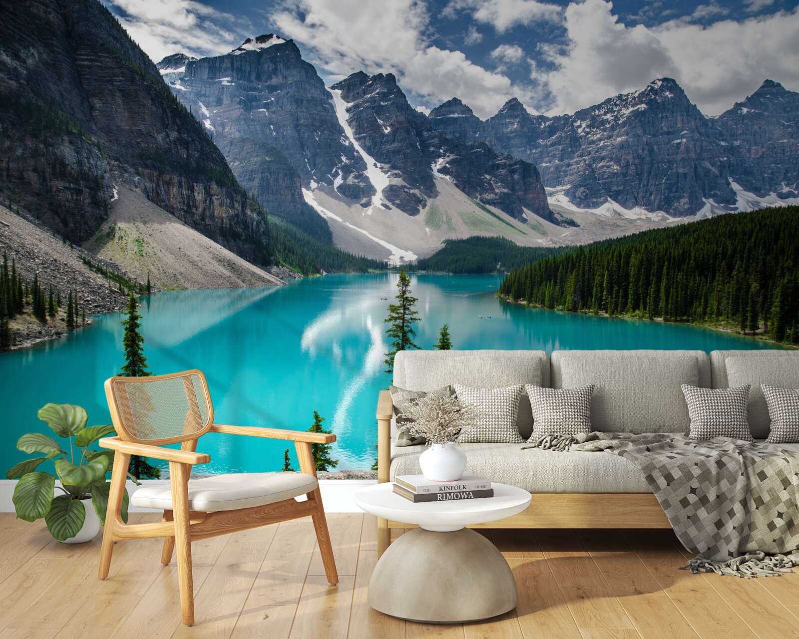 Фотошпалери блакить гірських потоків