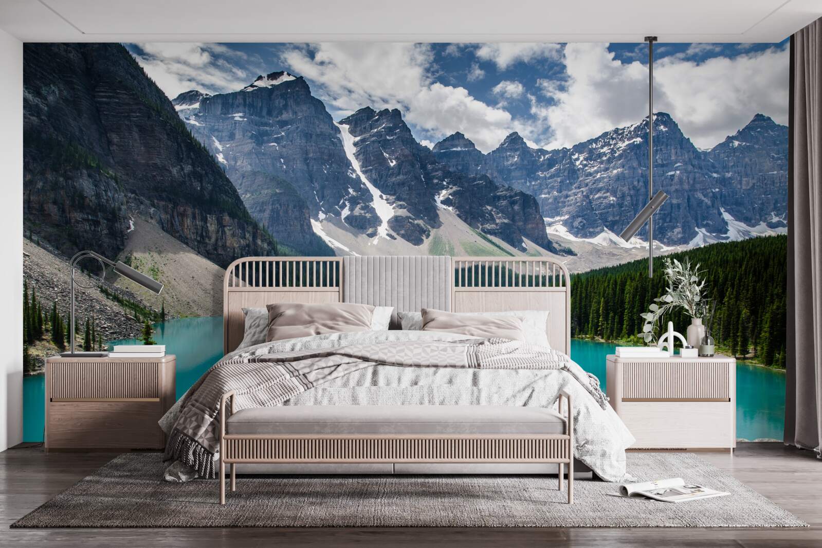 Фотошпалери блакить гірських потоків