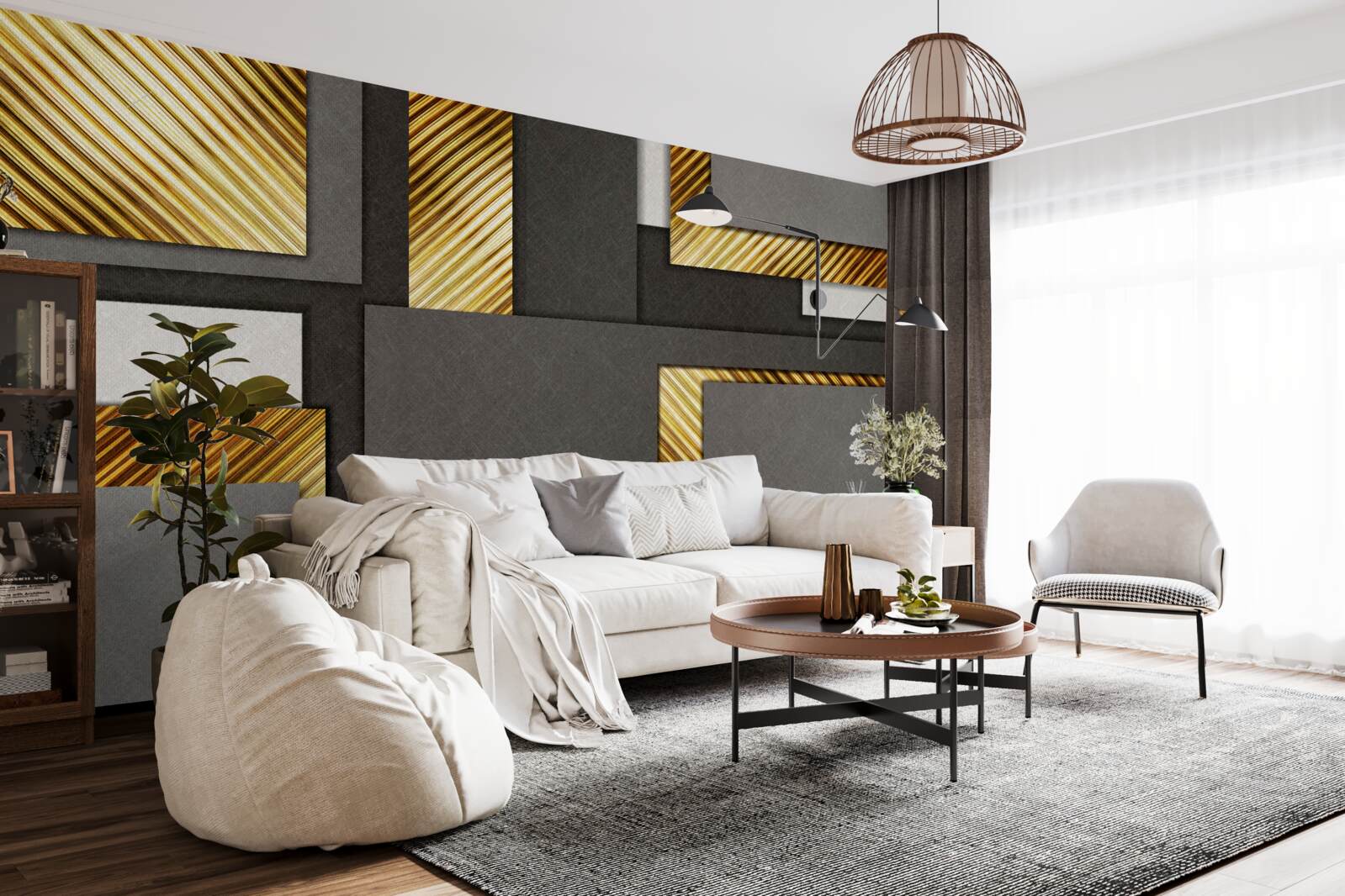 Фотошпалери ідеальний пропорційний розподіл між прямокутниками