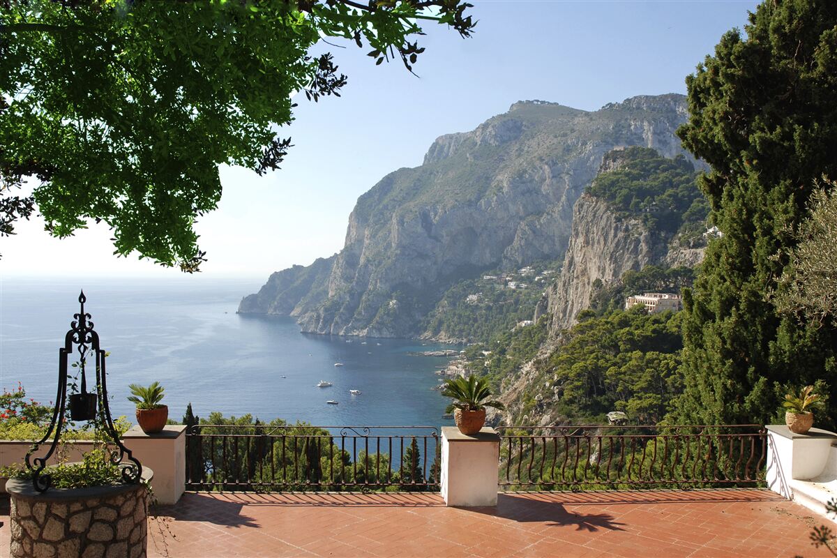 Фотошпалери панорама гір і океану