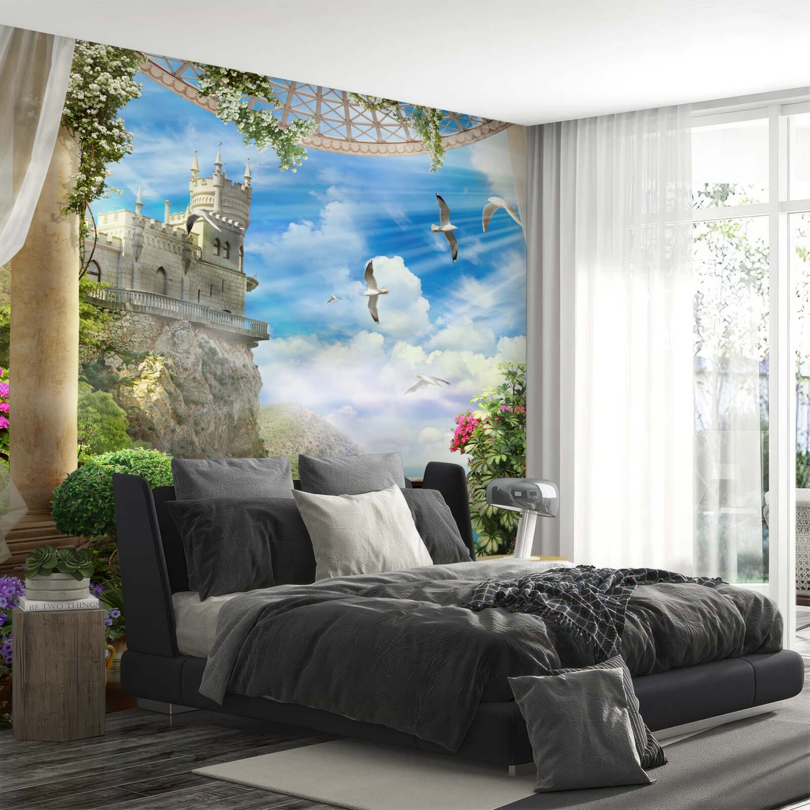 Фотошпалери тераса з видом на ластівчин притулок